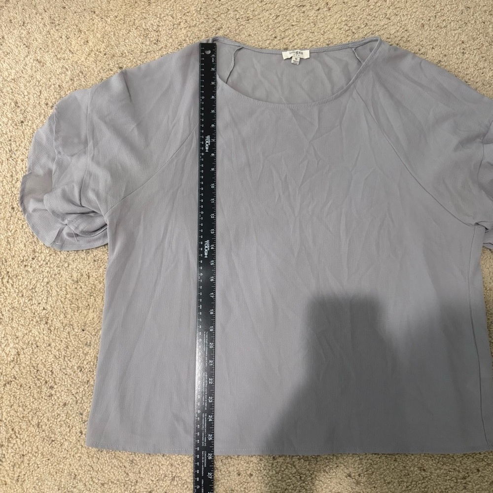 Umgee Gray Blouse Size Medium - Picture 8 of 9